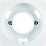 Q.1/Q.3 Płytka czołowa do sygnalizatora świetlnego E14, biały, aksamit