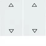 K.1 Klawisze nadr. symb. "strzałki" do łącznika 2-klawiszowego biały