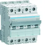 MCB Wyłącznik nadprądowy Icn=10000A / Icu=15kA 3P+N C 6A