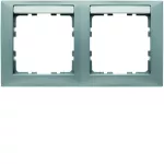 B.Kwadrat Ramka 2-krotna pozioma z polem opisowym, alu, mat