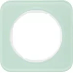 R.1 Ramka 1-krotna, szkło, biały