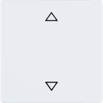 Q.1/Q.3/Q.7 KNX RF quicklink przycisk żaluzjowy, biały, aksamit