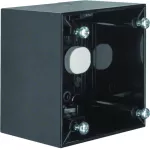 Integro Flow Puszka natynkowa 1-krotna wysoka, czarny, połysk