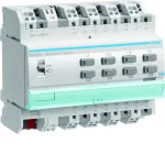 KNX s Sterownik załączający / żaluzjowy 4 A, 8-/4-kr, 6 mod