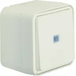 W.1 Łącznik uniwersalny z podświetleniem, kompletny, IP55, biały