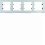 lumina intense Ramka 4-krotna pozioma, srebrny