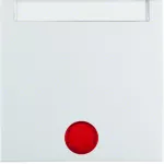 B.Kwadrat Klawisz z 5 dołącz. socz. i p.opis. do łączników 1-klaw., biały