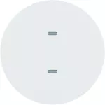 KNX e/s R.x/Serie 1930 Przycisk 1-kr z diod. LED RGB i czuj. temp., biały, poł.