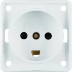 Integro Flow Gniazdo z uz. "Dania" z podwyż. ochr. st. biały