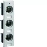 Podstawa bezpiecznikowa DII 3P 25A z pokrywą izolacyjną W45mm