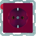 Q.x Gniazdo SCHUKO kompletne, czerwony, aks