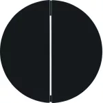 R.X/1930/Glas KNX RF quicklink Przycisk 2-kr, czarny