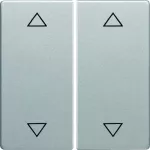 Q.x Klawisze z nadr. symb. "strzałki" łącz. 2-kl., alu aks, lak