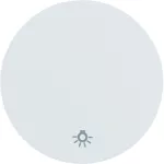 R.x Klawisz nadr. symb. "światło" do łącz. klaw. 1-kr, biały