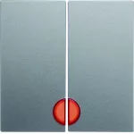 B.Kwadrat/B.7 Klawisze z czerw. socz., do łącz. 2-klawiszowych alu mat, lak