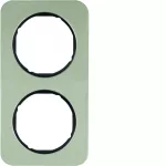 R.1 Ramka 2-krotna, stal szlachetna/czarny