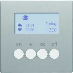 Q.x KNX RF quicklink Łącznik czas. ster. załącz. i mech. zas., alu aks, lak