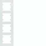 lumina intense Ramka 4-krotna pionowa, biały