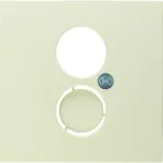 B.Kwadrat/S.1 Płytka czołowa do gniazda gł. i przył. mini., krem