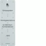 Integro Flow Szablon montażowy, karton, szary