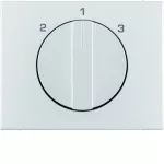 K.5 Płytka czołowa z pokrętłem do łącznika 3-poz. bez pozycji "0" alu