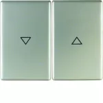 K.5 Klawisze nadr. symb. "strzałka" do łącznika 2-klawiszowego, stal szl nierdz.