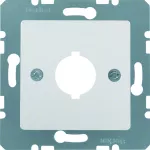 B.Kwadrat Płytka czołowa Ø 18,8 mm gn. wyrów. potencjału 1-kr, alu lak