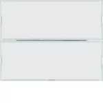 KNX e/s K.x Przycisk 2-kr z polem opis., diod. LED RGB i czuj. temp., biały