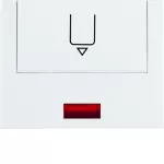 K.1 Nasadka z nadrukiem i czerw. socz. łącz. k. hotel., biały