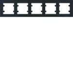 lumina intense Ramka 5-krotna pozioma, czarny