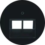 R.X Płytka czołowa do gniazda przyłącz. UAE 2-kr komp./tel. cz