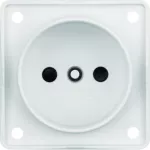 Integro Flow Gniazdo bez uz.z podwyż. ochr. st. biały