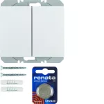 K.1 KNX RF quicklink Przycisk radiowy 2-kr płaski biały