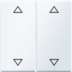 Q.x Klawisze z nadr. symb. "strzałki" łącz. 2-kl., biały, aks