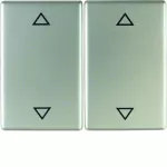 K.5 Klawisze nadr. symb. "strzałki" do łącznika 2-klawiszowego, stal szl nierdz.