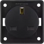 Integro Flow Gniazdo z uz. "Standard bryt." z podwyż. ochr. st., brąz