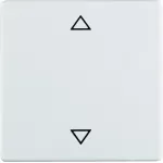 Q.x Klawisz z nadrukiem symbolu "strzałki", biały, aksamit