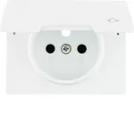 K.1 Płytka czołowa do gn. z uz. i pokrywą biały