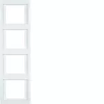 K.1 Ramka 4-krotna pionowa, biały, połysk