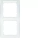 S.1 Ramka 2-krotna pionowa z polem opisowym, biały, mat
