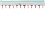 Szyna grzebieniowa kołkowa pozioma 4P 10mm2 12M