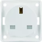 Integro Flow Gniazdo z uz. "Standard bryt." z podwyż. ochr. st. biały