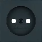 B.X Płytka czołowa do gniazda bez uz., ant mat