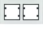 lumina passion Ramka 2-krotna pozioma, szkło białe