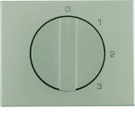 K.5 Płytka czołowa z pokrętłem do łącznika 3-poz. z pozycją "0" stal szlachetna