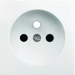 lumina Płytka czołowa do gniazda z uziemieniem, biały