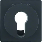 Q.x Płytka czołowa do łącz. żaluzj. na klucz, ant aks, lak