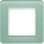 Q.7 Ramka 1-krotna, szkło, biały