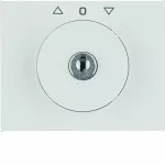 K.1 Płytka czołowa z kluczykiem do łącznika żaluzjowego obrotowego, biały