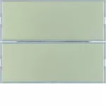 KNX e/s K.x Przycisk 2-kr z polem opis., diod. LED RGB i czuj. temp., stal szl.